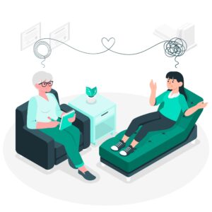 Psychoterapia, kobiety które rozmawiają.
